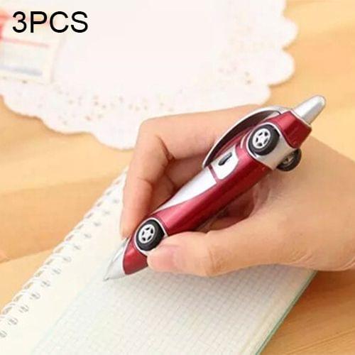 3 PCS Creative Stationery Cute Car Shape Ballpoint Pen Stationery Office Supplies,Random Color Delivery