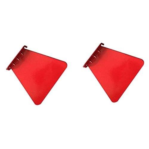 2 PCS Stainless Metal Wall Invisible Book Shelf Home Decoration Floating Bookshelf(Red)