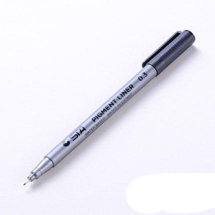 Micron Ink Marker Pen Black Fineliner Sketching Pens 0.3mm