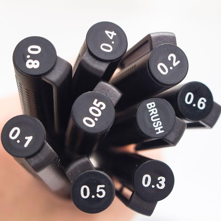 Micron Ink Marker Pen Black Fineliner Sketching Pens 0.3mm