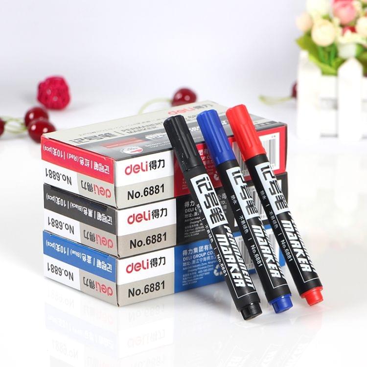 2 PCS Permanent Oil-Ink Mark Pens Stationery School & Office Supplies CD Marker Pen(Black)