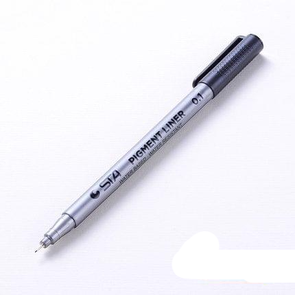 Micron Ink Marker Pen Black Fineliner Sketching Pens 0.1mm
