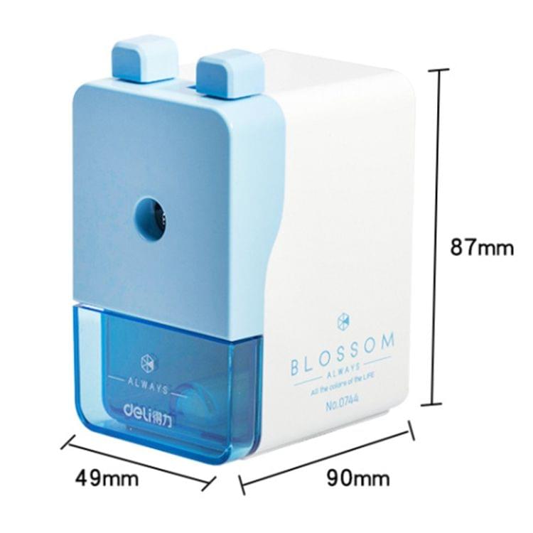 2 PCS Deli Manual Pencil Sharpener with Auto Suction Function