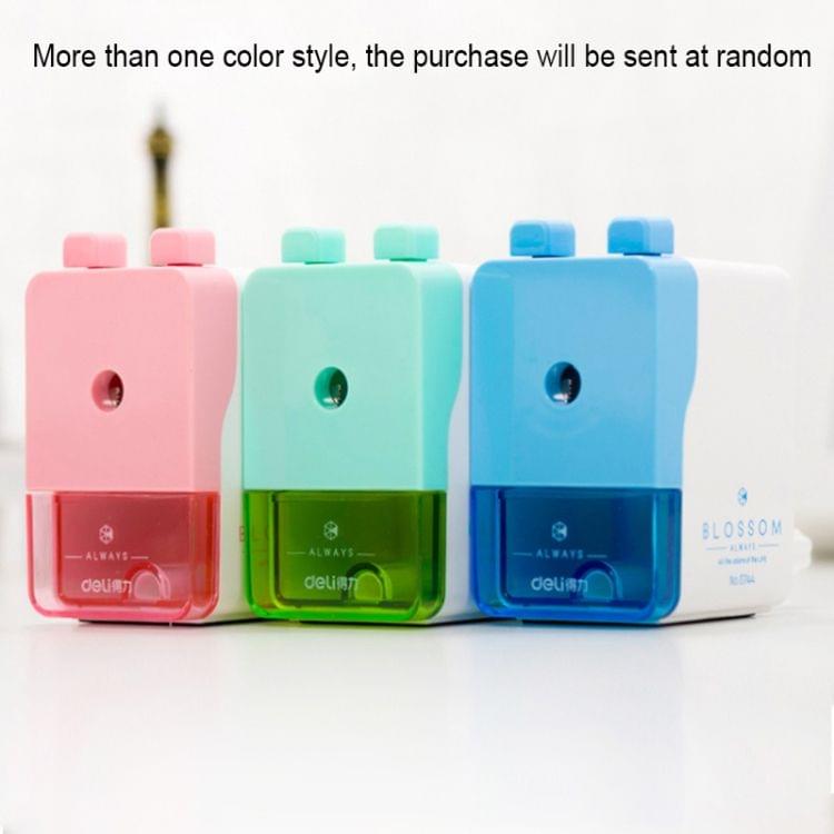 2 PCS Deli Manual Pencil Sharpener with Auto Suction Function
