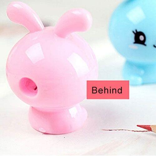 20 PCS Creative Stationery Cute Rabbit Pencil Sharpener, Random Color Delivery