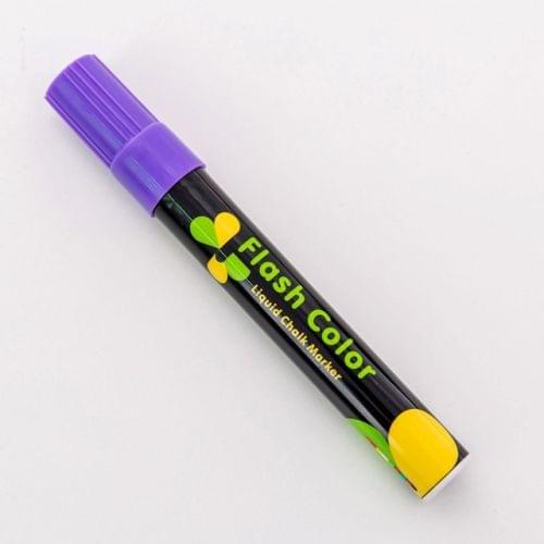 2 PCS Cute Candy Highlighter Fluorescent Liquid Chalk Marker Neon Pen LED Writing Board For Painting Graffiti Office Supply(Purple)
