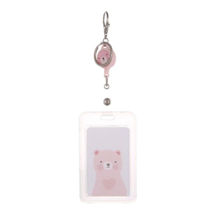 5 PCS Transparent ID Badge Case Card Holder(Many Cats)