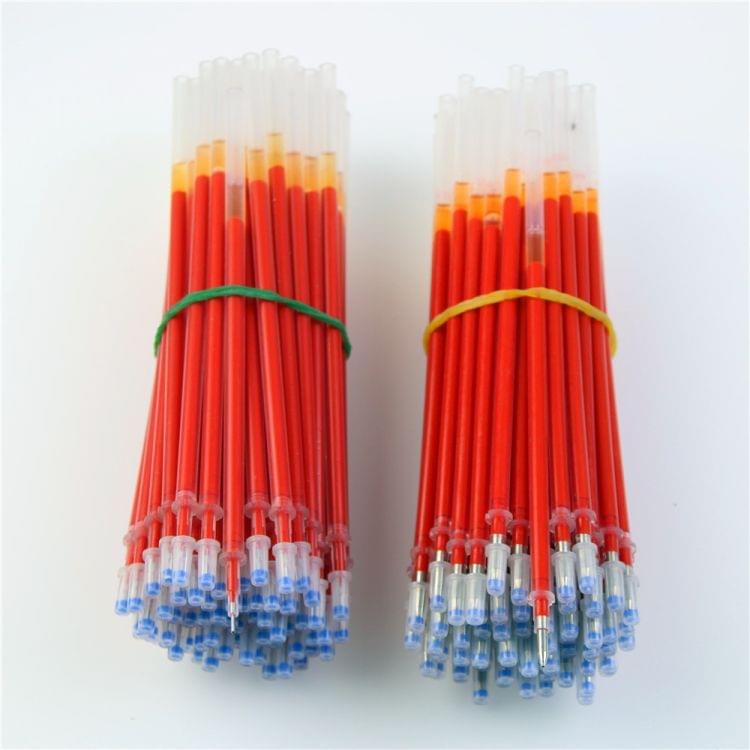 100 PCS Neutral Ink Gel Pen Pen Refill 0.38mm Bullet Refill(Needle Tip Of Red)