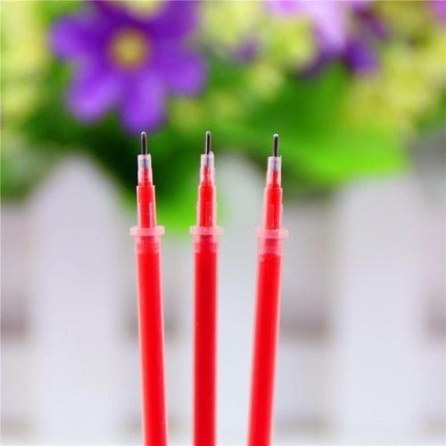 100 PCS Neutral Ink Gel Pen Pen Refill 0.38mm Bullet Refill(Needle Tip Of Red)