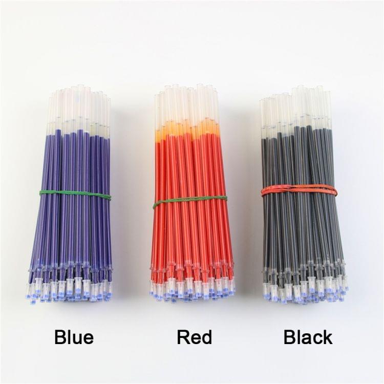 100 PCS Neutral Ink Gel Pen Pen Refill 0.38mm Bullet Refill(Needle Tip Of Red)