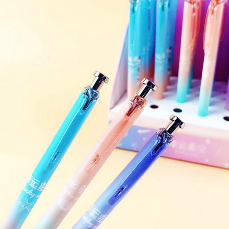 10 PCS Cute Moon Star Space Star Creative Automatic Pen Kids School Supplies Stationery,Random Color Delivery(0.5mm)