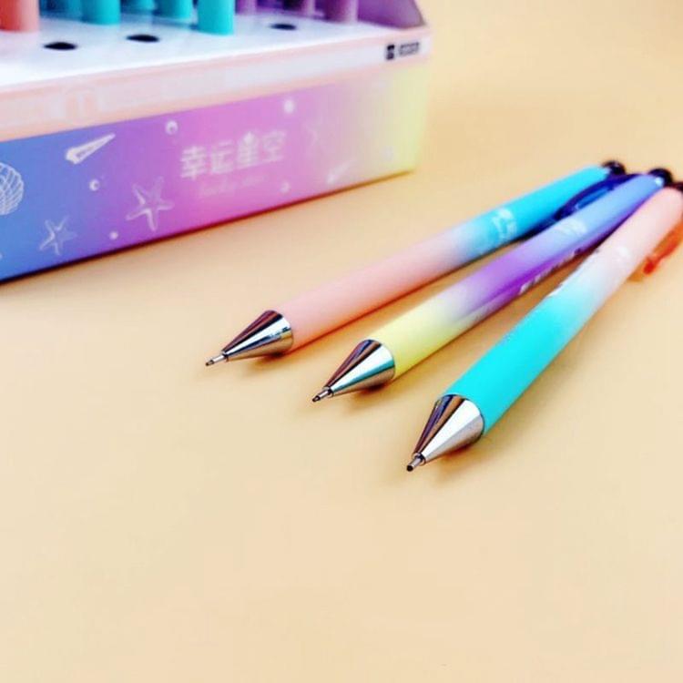 10 PCS Cute Moon Star Space Star Creative Automatic Pen Kids School Supplies Stationery,Random Color Delivery(0.5mm)