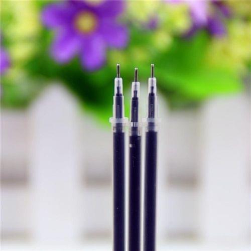 100 PCS Neutral Ink Gel Pen Pen Refill 0.38mm Bullet Refill(Needle Tip Of Black)