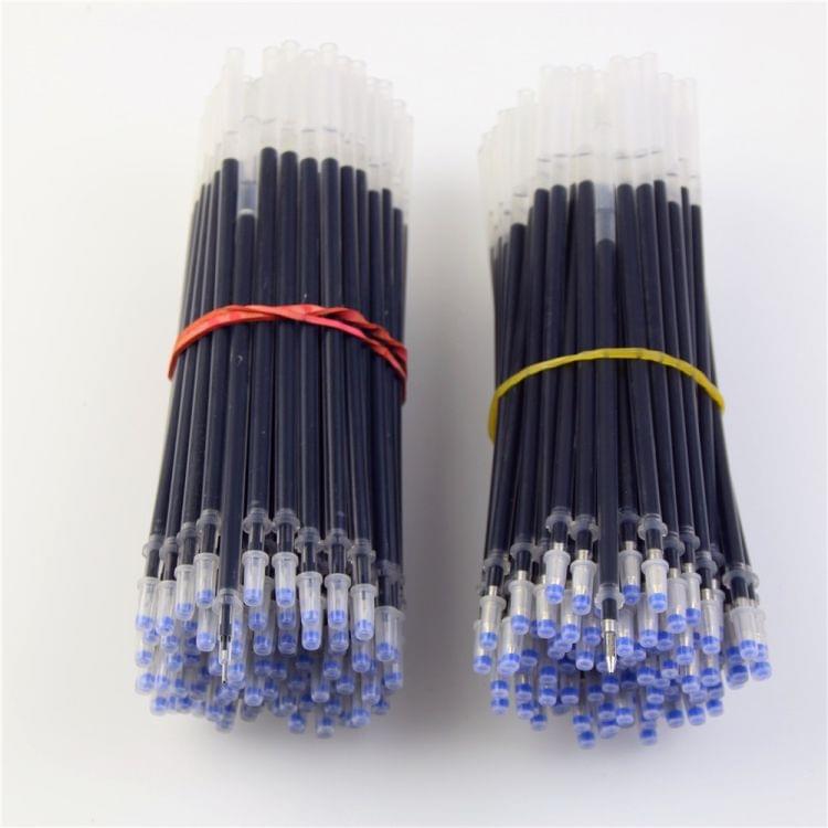 100 PCS Neutral Ink Gel Pen Pen Refill 0.38mm Bullet Refill(Needle Tip Of Black)