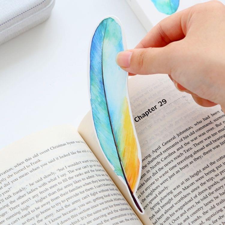 30 PCS Cute Creative Colorful Leaf Paper Bookmark Stationery Book Clip