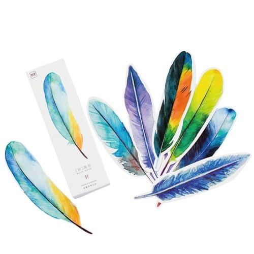 30 PCS Cute Creative Colorful Leaf Paper Bookmark Stationery Book Clip