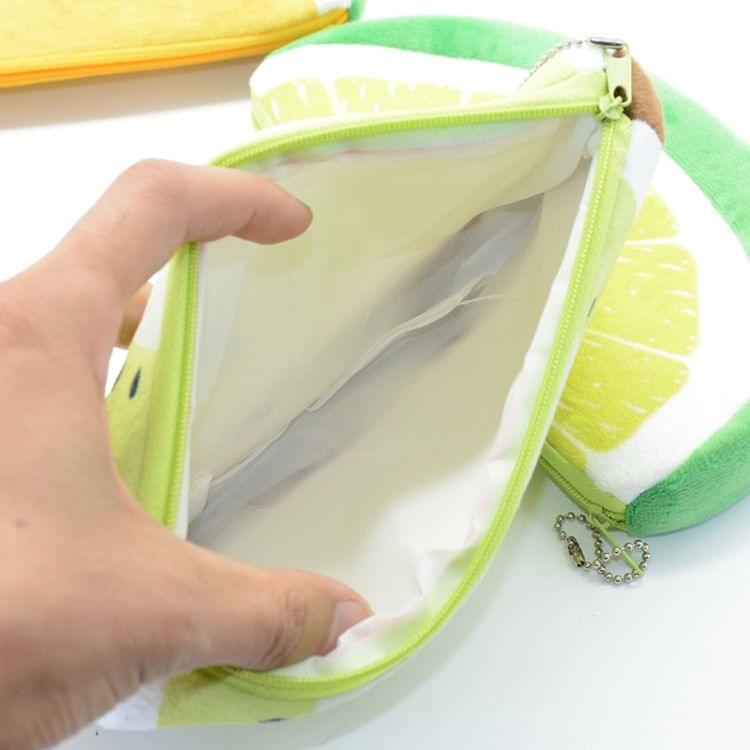Creative Cute Kawaii Plush Fruits Pencil Case Fruit Pencil Bag(Watermelon)