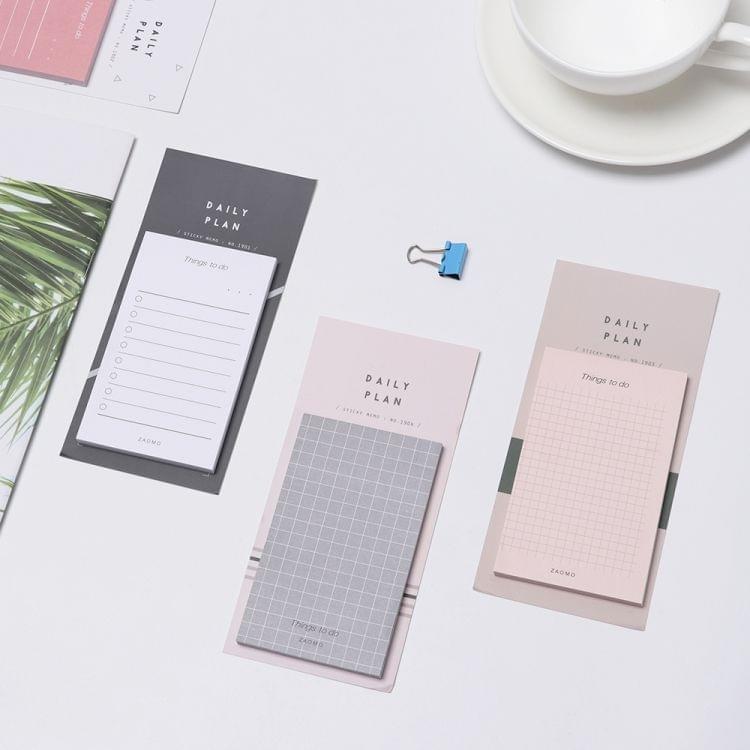 Daily Plan To Do List Weekly Monthly Memo Notepad Protable Notebook Travel Book Journal Stationery Gift(Pink)