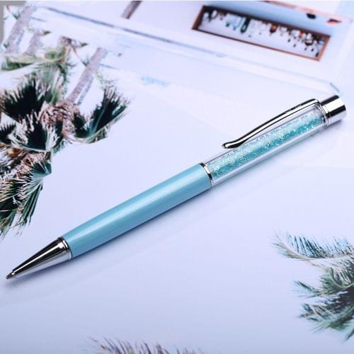Black Ink Refill Creative Metal Crystal Pen Ballpoint Pens, Random Color Delivery