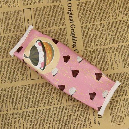 Fun Macaron Cookies Pencil Bags Creative Stationery Students Snack Pencil Case Gift(Pink chocolate)