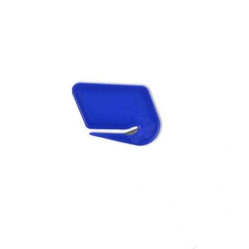 Plastic Mini Letter Knife Letter Mail Envelope Opener Safety Paper Guarded Cutter Blade Office Equipment(Blue)