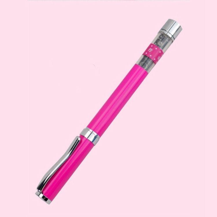 Students Multifunctional Intelligent Sitting Posture Correction Myopia Prevention Pen without Refill (Magenta)