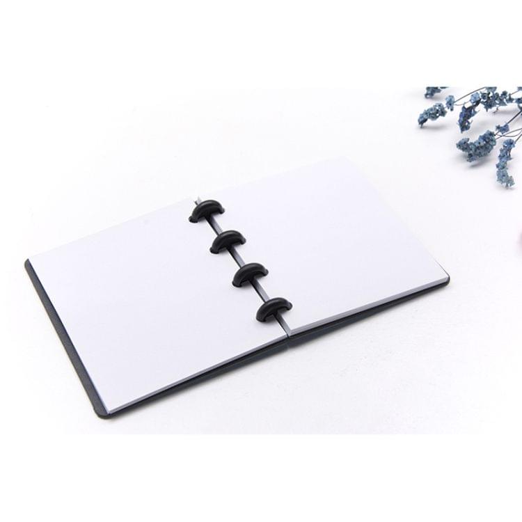 2 PCS A7 Pocket Size Notepad Creative Stationery Notepad Vertical Pocket Loose Leaf Office School Supplies(Blue)