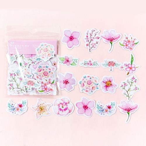 Journal Decoracion Cute Diary Flower Stickers Scrapbooking Flakes(D)