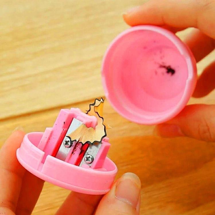 Double Hole Stationery Cute Pencil Sharpeners Funny Emoji Poop Student Kids Gift School Supplies, Random Color