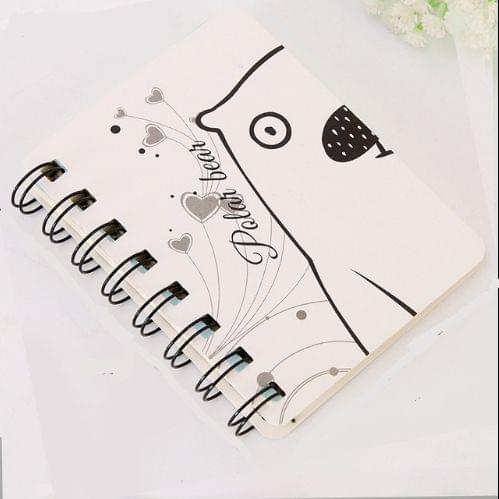 3 PCS Cute Animals Mini Spiral Notebook Agenda  Daily Weekly Planner Time Organizer School Supplies(Cute dog)