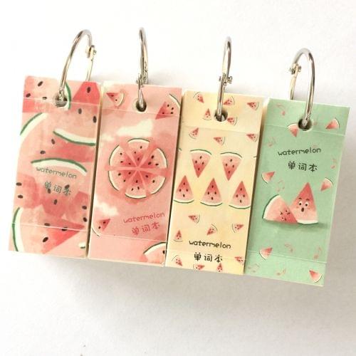 VI-I03 110 Sheets Mini Watermelon Notebook School Supply Book Kids Gift, Random Color Delivery