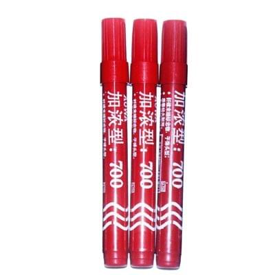 8 PCS Permanent Paint Marker Pen Oily Waterproof Markers Pens Graffiti Stationery Supplies(Red)