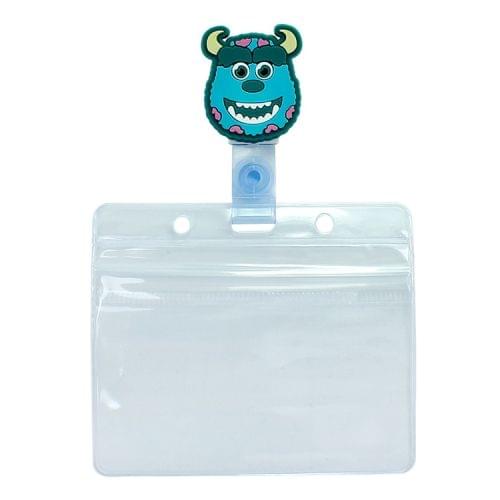 3PCS Monster University Transparent Retractable Badge ID Card Clip Badge Lanyard Card Holder 2