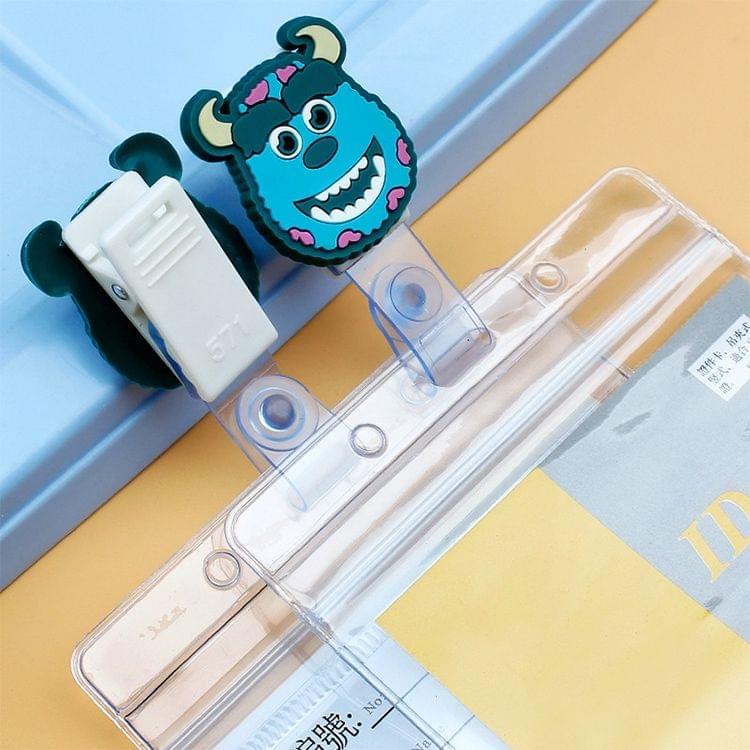 3PCS Monster University Transparent Retractable Badge ID Card Clip Badge Lanyard Card Holder 2