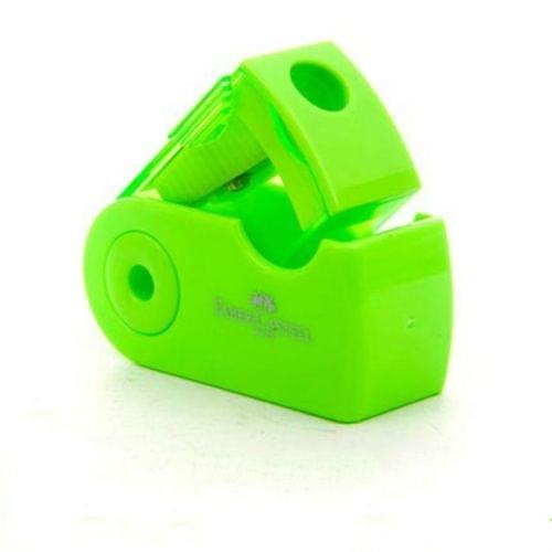 2 PCS Manual Push Pull Pencil Sharpener Single Hole Double Hole Multi-functional Office Stationery(Single green)