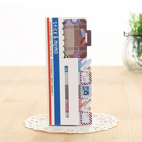 2 PCS Mini Cute Cartoon Animals Memo Pad Sticky Notes Notebook Stationery Note Paper Stickers School Supplies British style 2