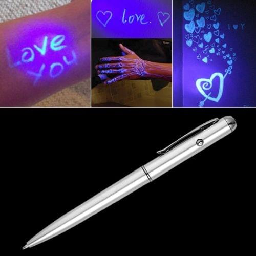 Creative LED UV Light Ballpoint Pen Invisible Ink Pen