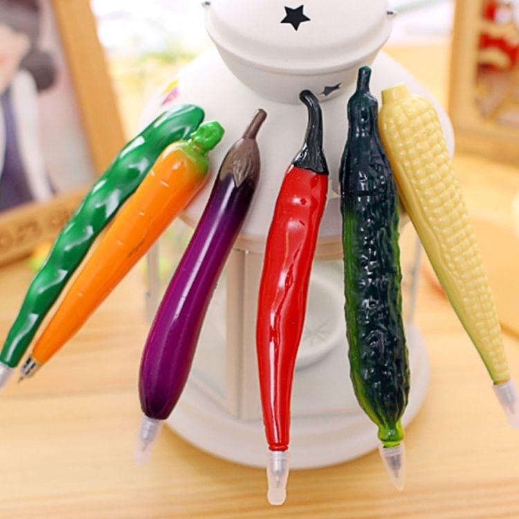 10 PCS Creative Cartoon Fruit Shaped Ballpoint Pen Refrigerator Magnets,  Random Style Delivery