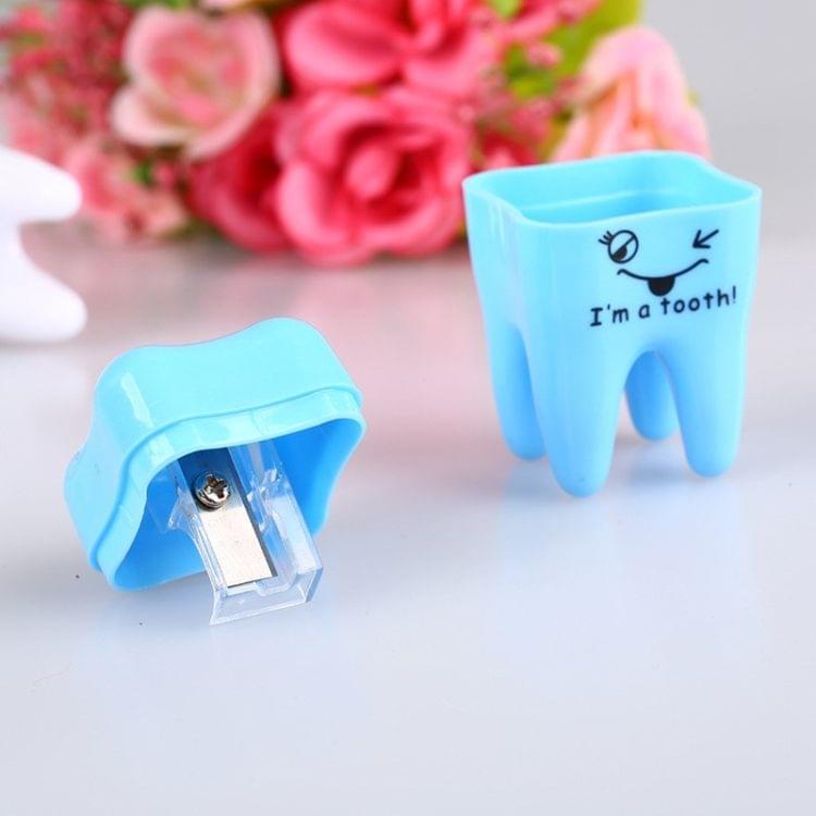 Creative Stationery Cartoon Teeth Shape Pencil Sharpener Manual Mechanical Pencil Sharpener for School Office Supplies