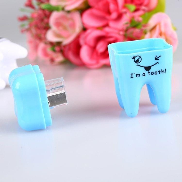 Creative Stationery Cartoon Teeth Shape Pencil Sharpener Manual Mechanical Pencil Sharpener for School Office Supplies