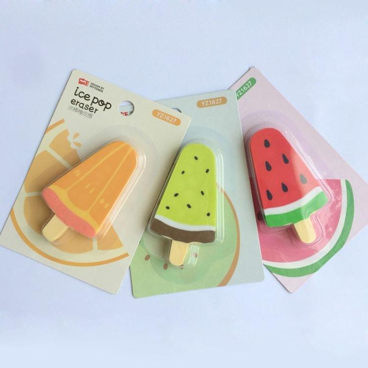 2 PCS Cute Cartoon Fresh Fruit Eraser Office School Supplies Student Stationery(Random Color Delivery)