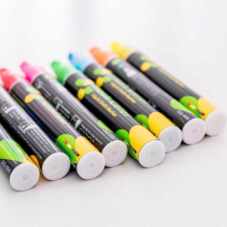 2 PCS Cute Candy Highlighter Fluorescent Liquid Chalk Marker Neon Pen LED Writing Board For Painting Graffiti Office Supply(Pink)
