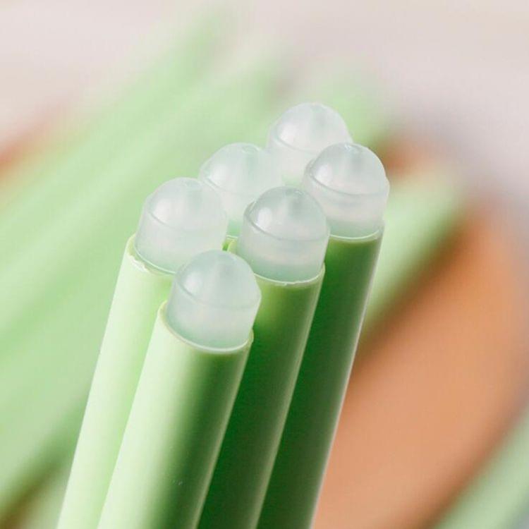 A2598 100 PCS Erasable Pen Special Rubber Stick Student Stationery Gifts Office Supplies(Fluorescent Green)