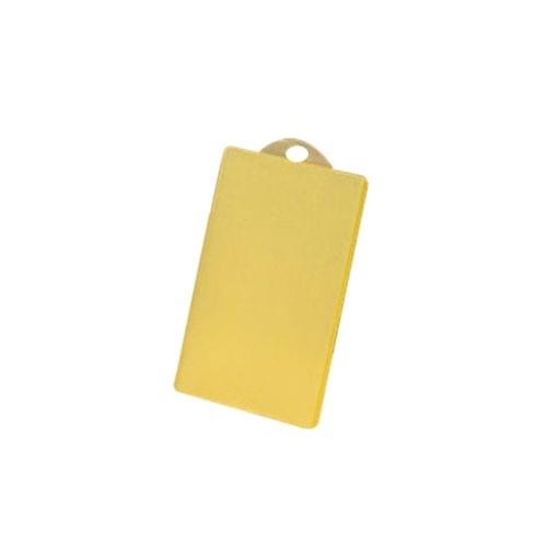 Card Holder Cover Slim PVC Transparent IC Card Bus Credit Card Cover Case Holder(Yellow)