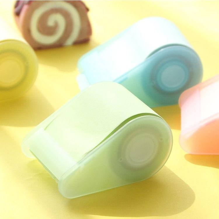 4 PCS Cute Stationery Memo Pads Belt Adhesive Tape Holder Creative Stick Notes Writing Pads, Random Color Delivery