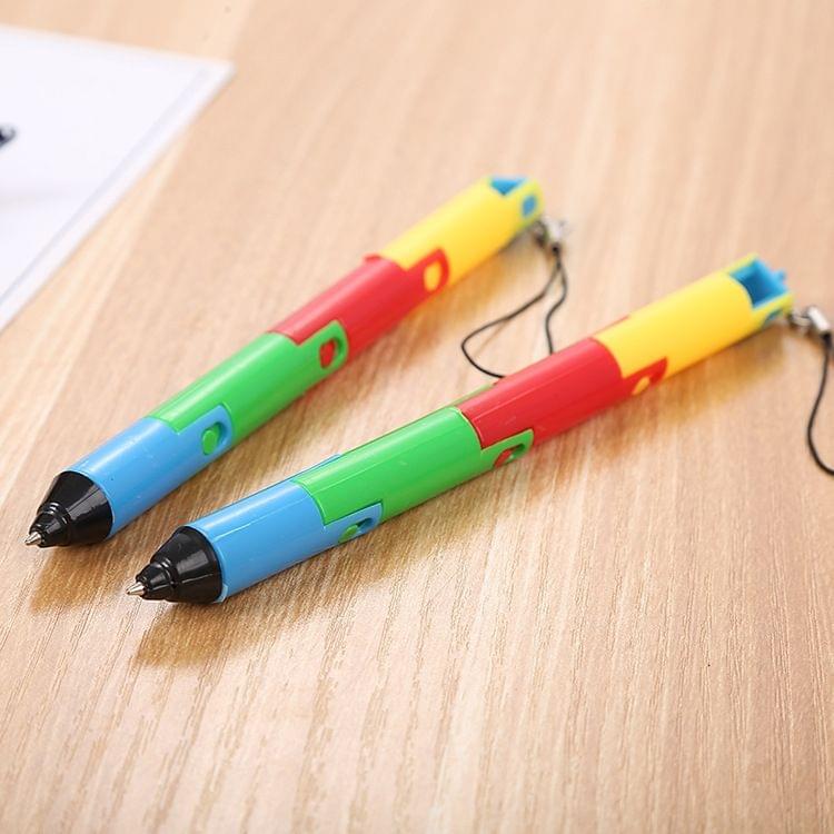 5 PCS Creative Foldable Cute Plastic Ballpoint Pen Kawaii Stationery School Office Supplies