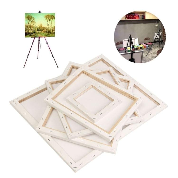 Oil Acrylic Paint White Blank Square Artist Canvas Wooden Board Frame