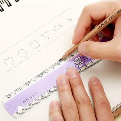 2 PCS 30cm Colorful Folding Ruler Multifunction DIY Drawing School Stationery Random Color