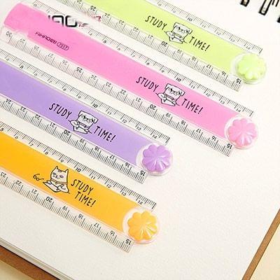 2 PCS 30cm Colorful Folding Ruler Multifunction DIY Drawing School Stationery Random Color