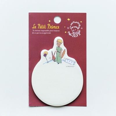 Cartoon Little Prince Pattern Memo Pad Paper Sticky Notes Planner Sticker Paste Stationery(Red)
